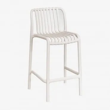 Zestaw 4 Składanych Stołków Ogrodowych Wendell Z Polipropylenu Kremowa Tapioca & ↑65 Cm - Sklum