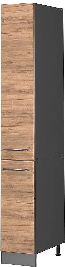 Szafka aptekarska złoty dąb energetyczny 30x58x206.8 fame-line