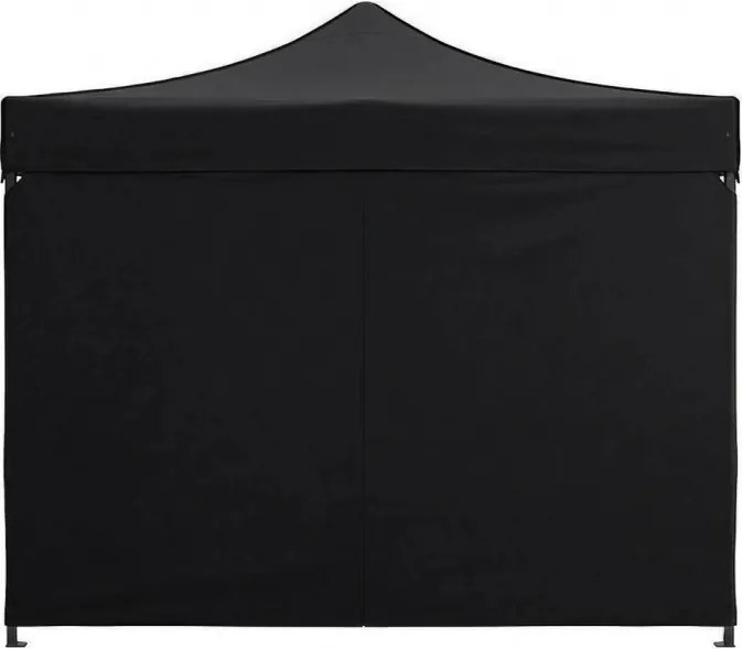 Pawilon ogrodowy eventowy FGA1, 3x3 m, automatyczny ze ściankami - namiot zamykany, czarny