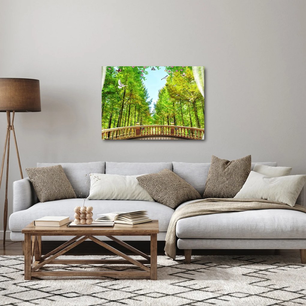 Obraz - Widok na las (70x50 cm)