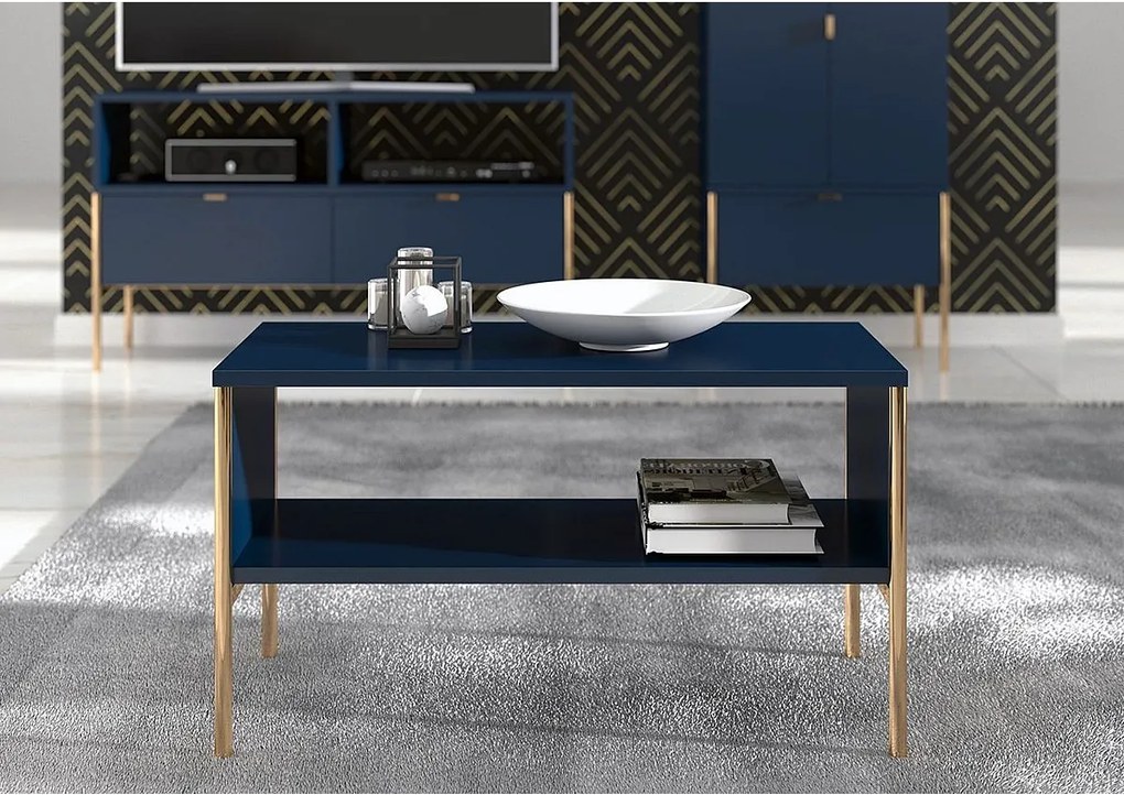 Ława POLKA granatowa