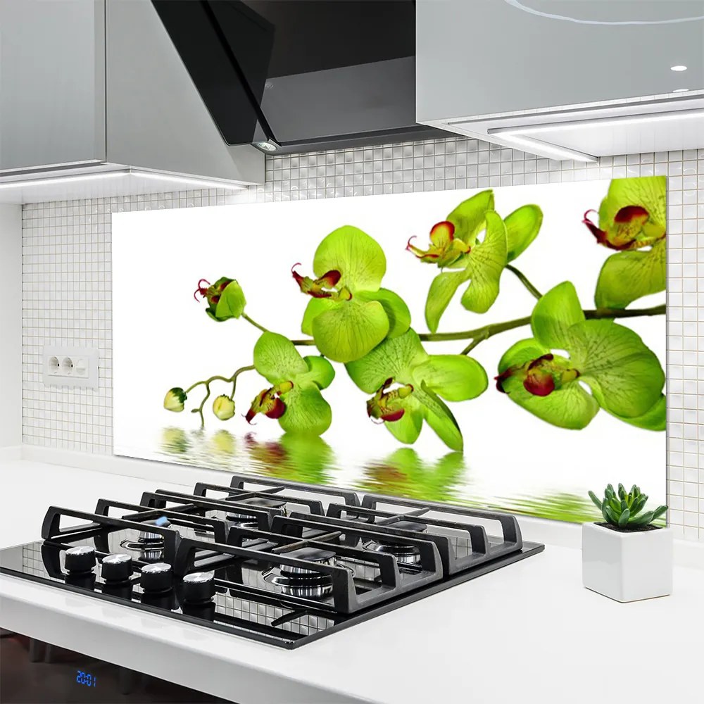 Dekor Szklany do Kuchni Kolorowy Ogród Botaniczny