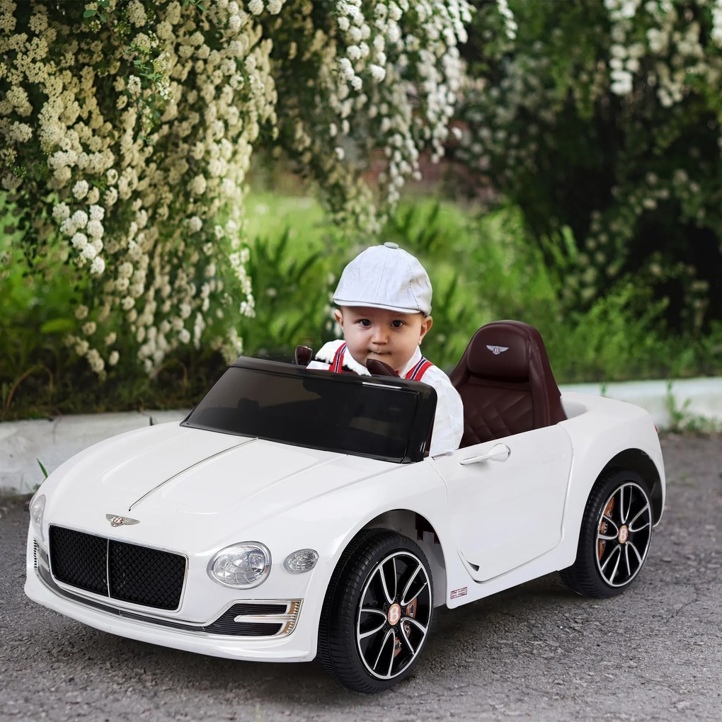 Homcom® samochód dla dzieci auto elektryczne bentley z pilotem biały