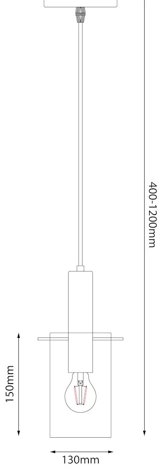 Lampa wisząca Arcadia Black 1xE27