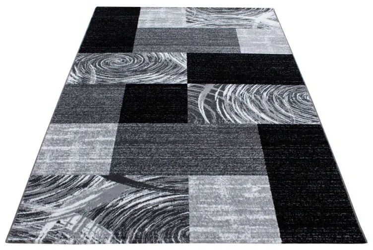 Dywan nowoczesny Parma kwadraty czarny 120 cm x 170 cm