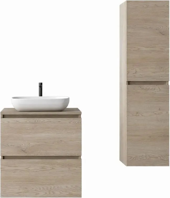 Komplet mebli do łazienki ciemny dąb N8-N68