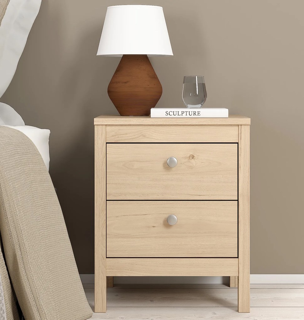 Szafka nocna z 2 szufladami Madrid, jackson hickory