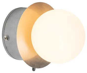 Stalowa lampa ścienna IP44 z przełącznikiem - Cederic Nowoczesny Oswietlenie wewnetrzne