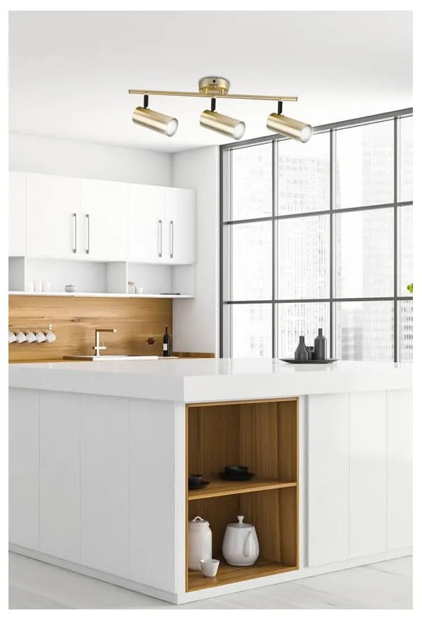 Metalowa lampa punktowa w kolorze złota 9x56 cm Colly – Candellux Lighting