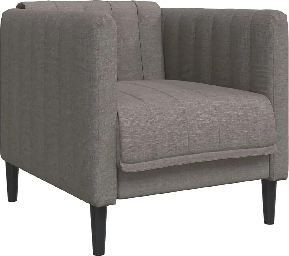 Tapicerowany fotel wypoczynkowy taupe T2-S77