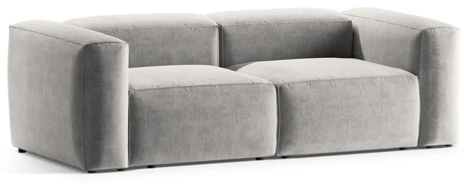Jasnoszara sofa 224 cm Bergamo – Cosmopolitan Design