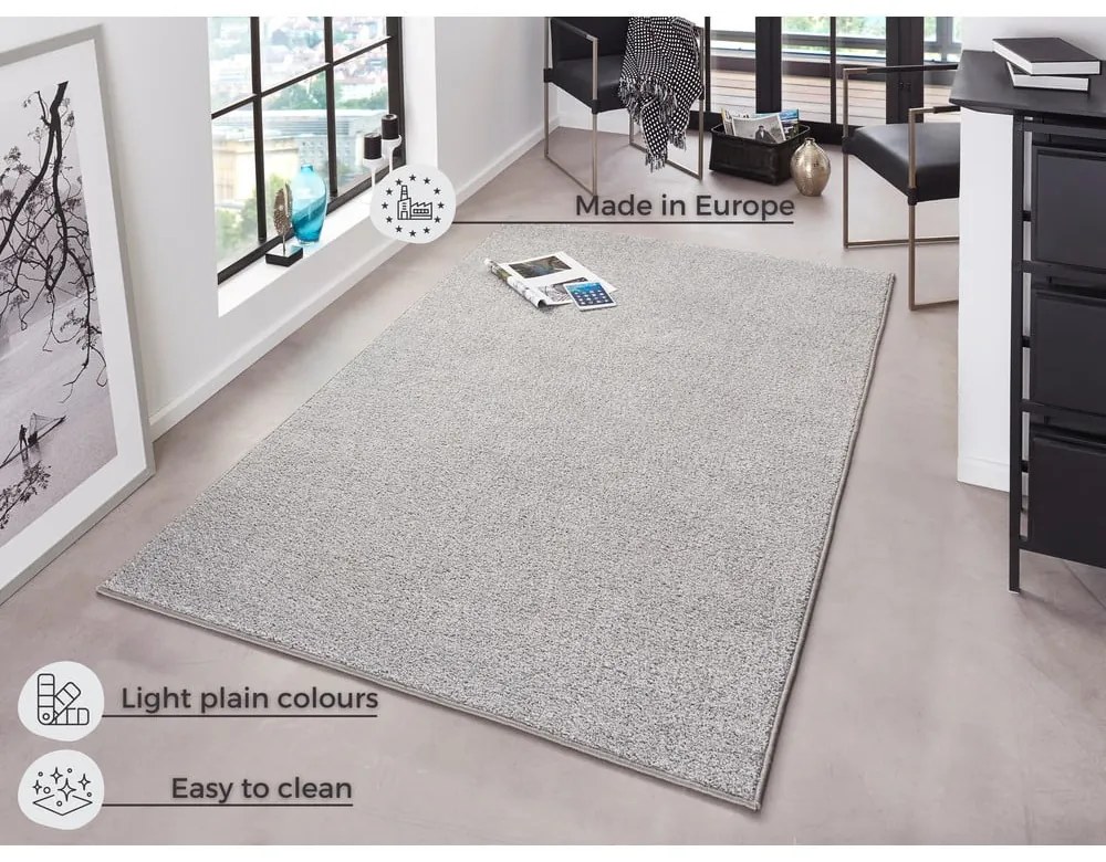 Jasnoszary dywan Hanse Home Pure, 140x200 cm