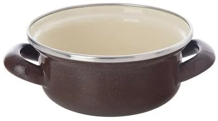 Orion Emaliowany rondel z rantem Brown, 0,65 l, 0,65 l