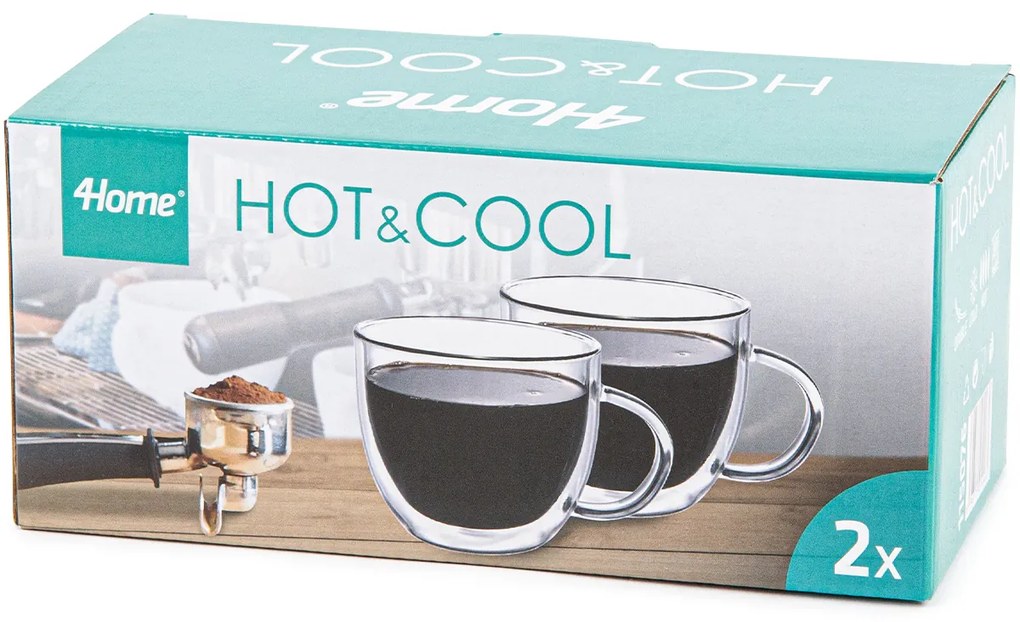 4Home Szklanka termiczna Tea Hot&Cool 350 ml, 2 szt.