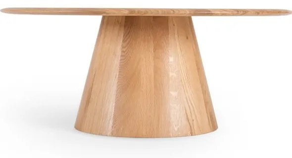 Okrągły stolik z litego drewna dębowego ø 80 cm Mushroom – Gazzda