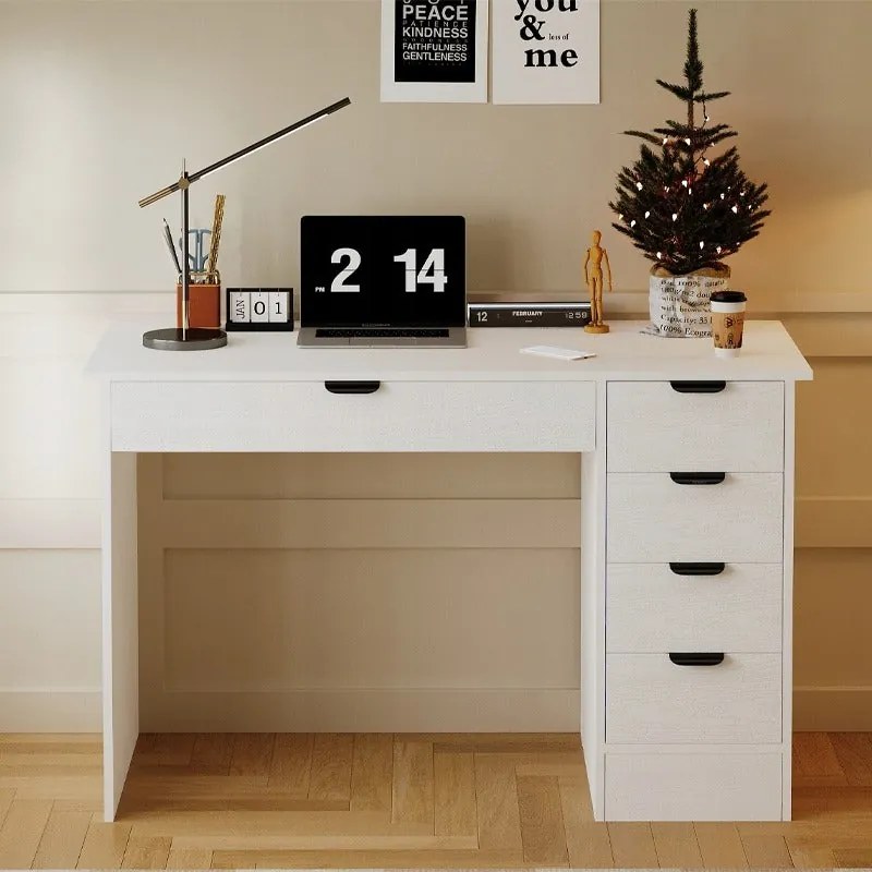 Biurko komputerowe młodzieżowe stolik nowoczesne z szufladami loft 120 cm