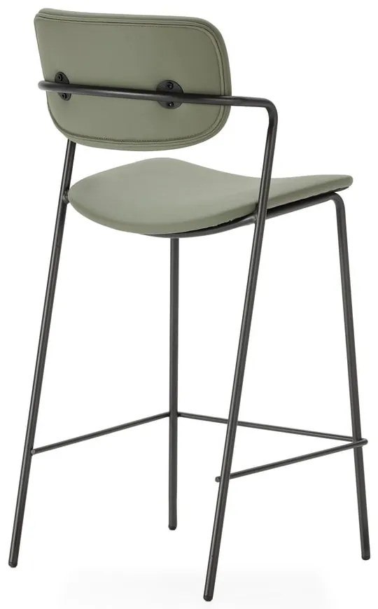 Hokery w kolorze khaki zestaw 2 szt. (wysokość siedziska 68 cm) Maika – Marckeric