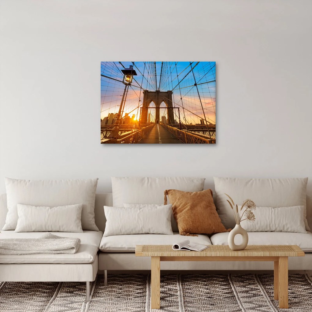 Obraz - Brooklyn Bridge, Manhattan, New York (70x50 cm)