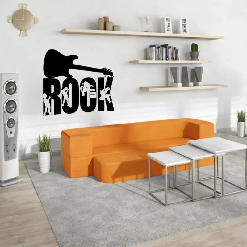 Kanapa dziecięca piankowa rozkładana SOFTY, pomarańczowa