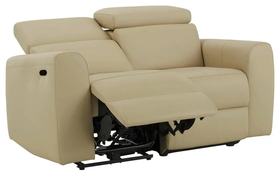 Biała sofa z imitacji skóry 158 cm Capena – Støraa