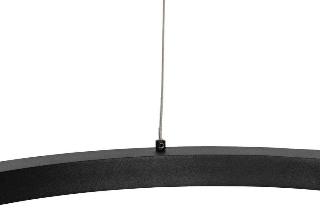 Inteligentna lampa wisząca czarna 60 cm w komplecie z LED i RGBW - GirelloDesignerski Oswietlenie wewnetrzne