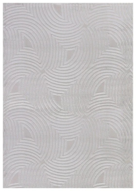 Dywan 3D nowoczesny Sahara Geometria szary 140 cm x 200 cm