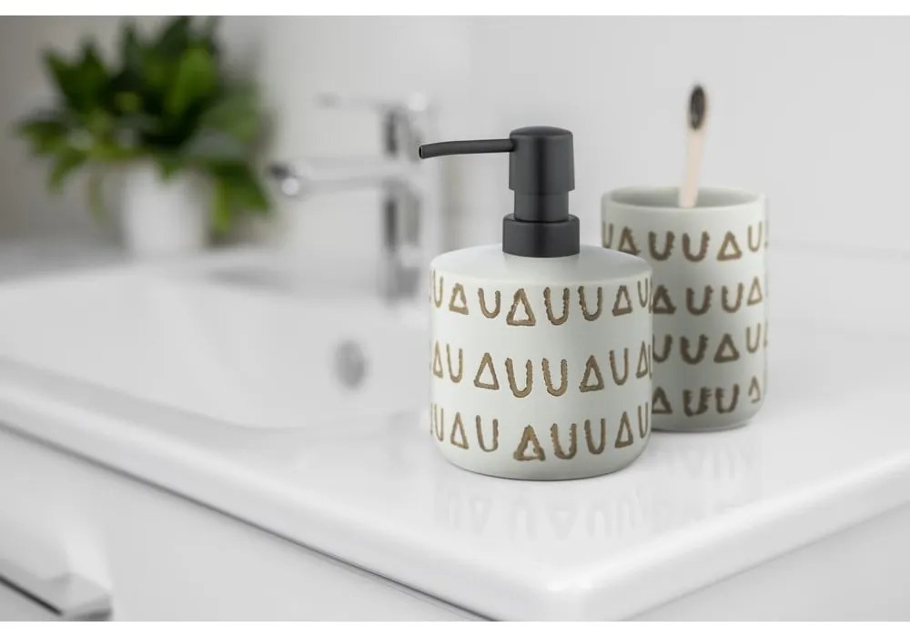 Beżowy ceramiczny kubek na szczoteczki do zębów Avila – Wenko