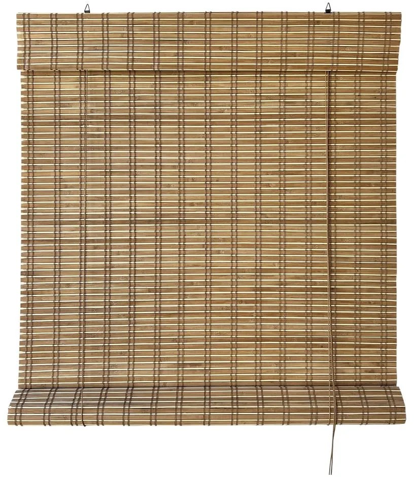 Bambusowa roleta w naturalnym kolorze 100x160 cm Lepus – Gardinia
