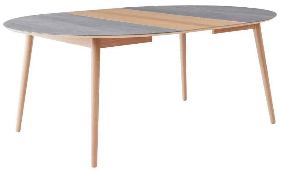 Okrągły rozkładany stół z ceramicznym blatem ø 135 cm Meza – Hammel Furniture