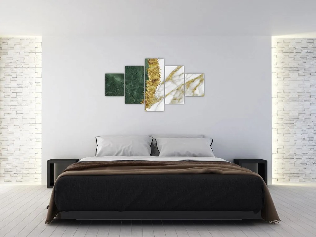 Obraz - Zielony marmur N⁰1 (125x70 cm)
