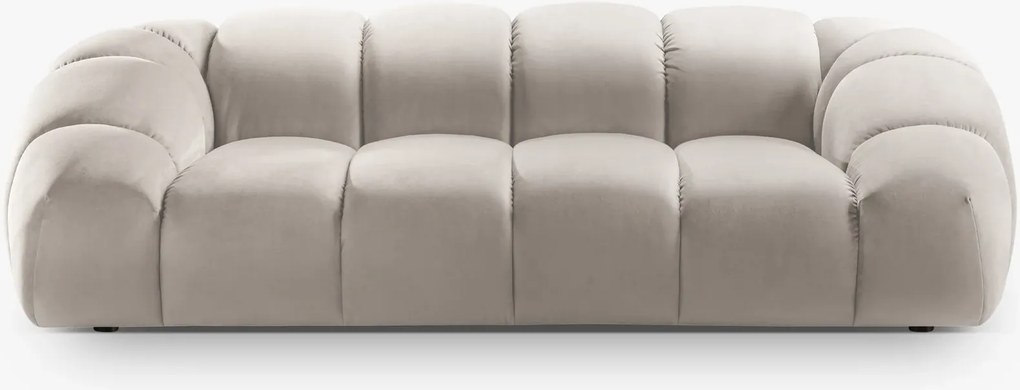 Sofa 3-osobowa beż welur 254/114/72 Diana Micadoni