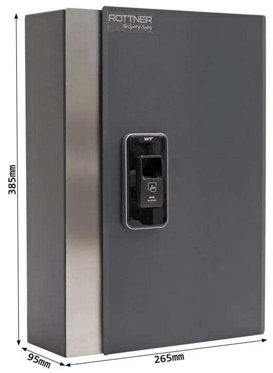 Skrzynka na klucze KEY PRO, odcisk palca, na 68 kluczy