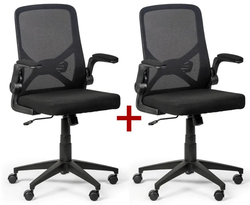 Fotel biurowy FLEXI 1+1 GRATIS, czarny