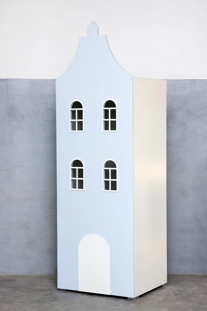 Błękitna szafa domek B6-N44