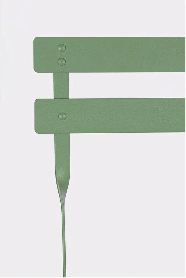 Szałwiowy stalowy zestaw mebli ogrodowych dla 2 osób Austin – Bizzotto