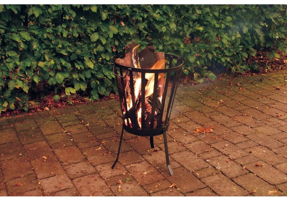Metalowy kosz na drewno Esschert Design Camping