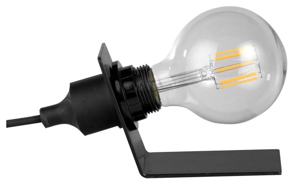 ONLI - Lampa stołowa WIRE 1xE27/15W/230V 9 cm czarny