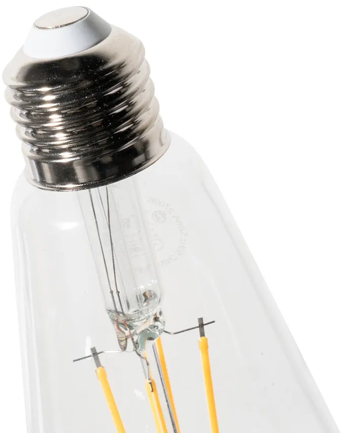 Zestaw 5 E27 3-staps dimbaar LED lamp ST64 clear 6W 700 lm 2700K