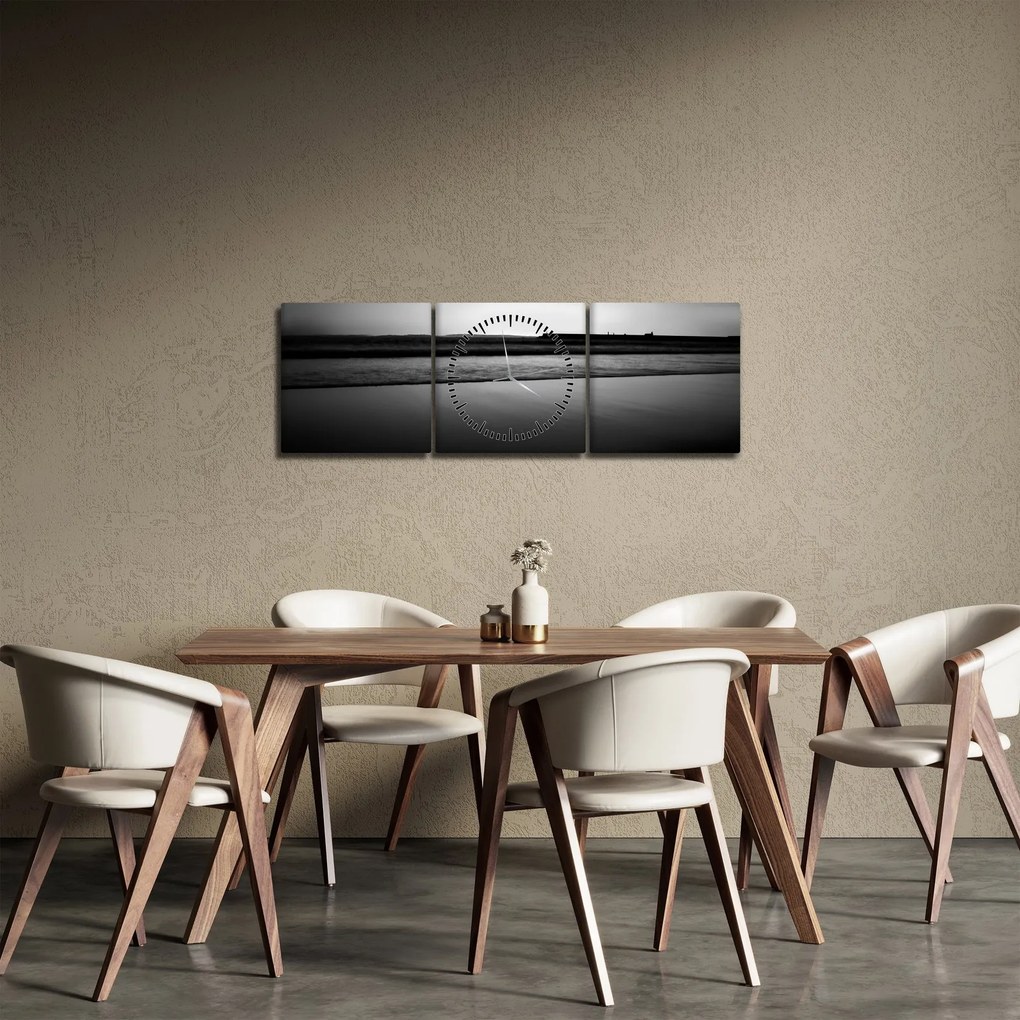 Obraz krajobrazu (z zegarem) (90x30 cm)