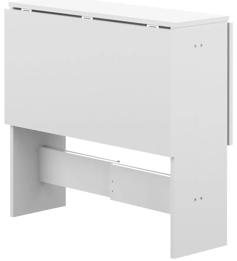 Rozkładany stół z białym blatem 76x28 cm Papillon – TemaHome