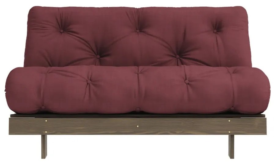 Bordowa rozkładana sofa 140 cm Roots – Karup Design