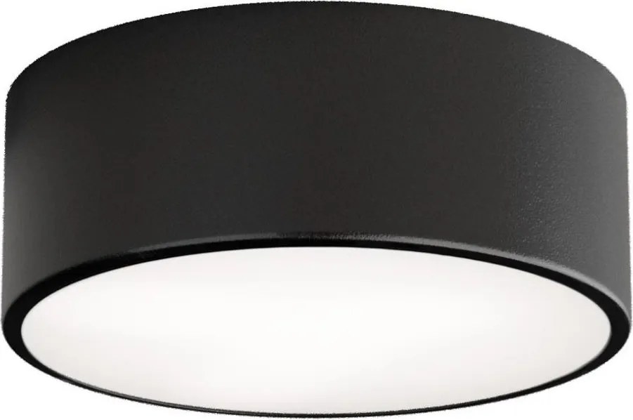 Oprawa sufitowa z czujnikiem CLEO, 1xE27/40W/230V, Ø 20 cm, czarna