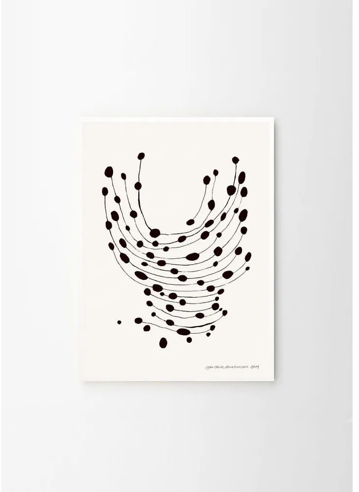 Plakat 30x40 cm Dancing Dots – Leise Dich Abrahamsen – The Poster Club