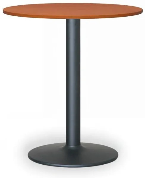 Stolik konferencyjny FILIP II, średnica 80 cm, czarna podstawa, czereśnia