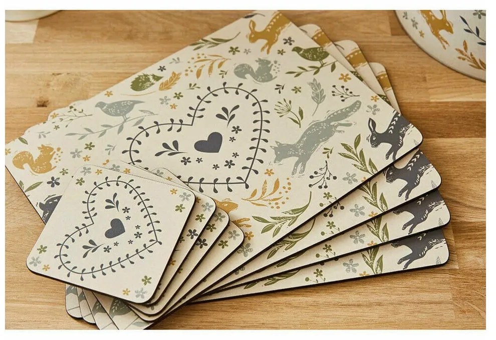 Zestaw 4 korkowych mat stołowych Cooksmart ® Woodland, 29x21 cm