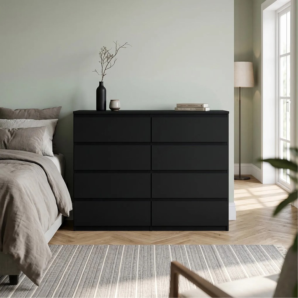 Komoda NUDO 120 cm do Salonu Sypialni Czarny