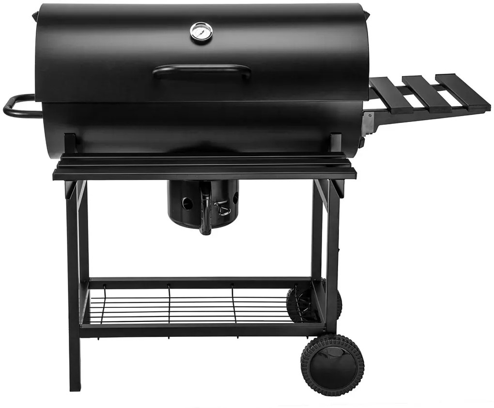 Węglowy grill beczka na kółkach P0-R44