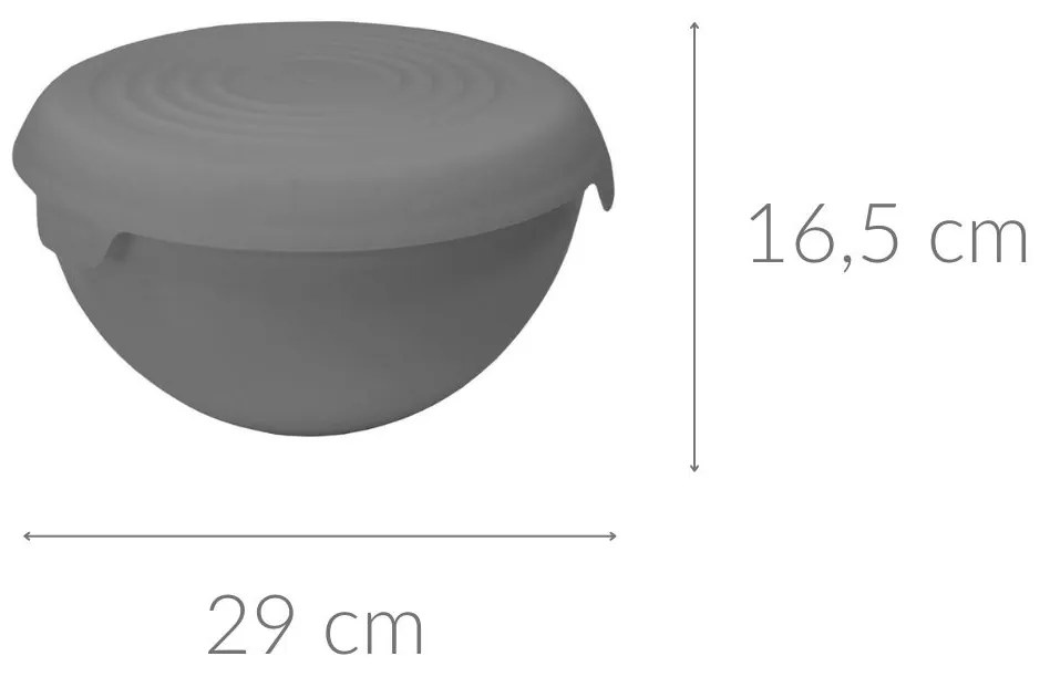 Miska z pokrywką, 6l