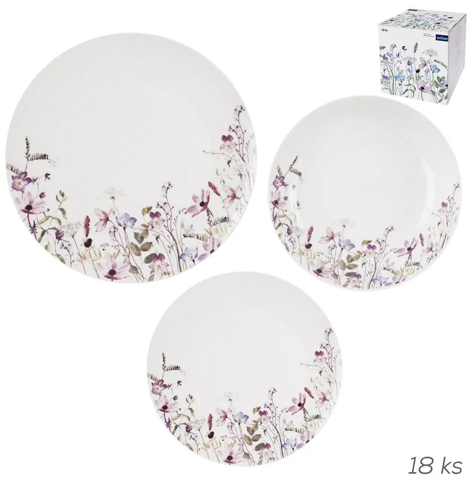 Porcelanowy zestaw talerzy 18 szt. Louka – Orion