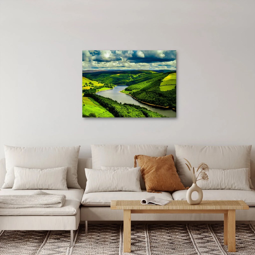 Obraz - Zielony krajobraz (70x50 cm)